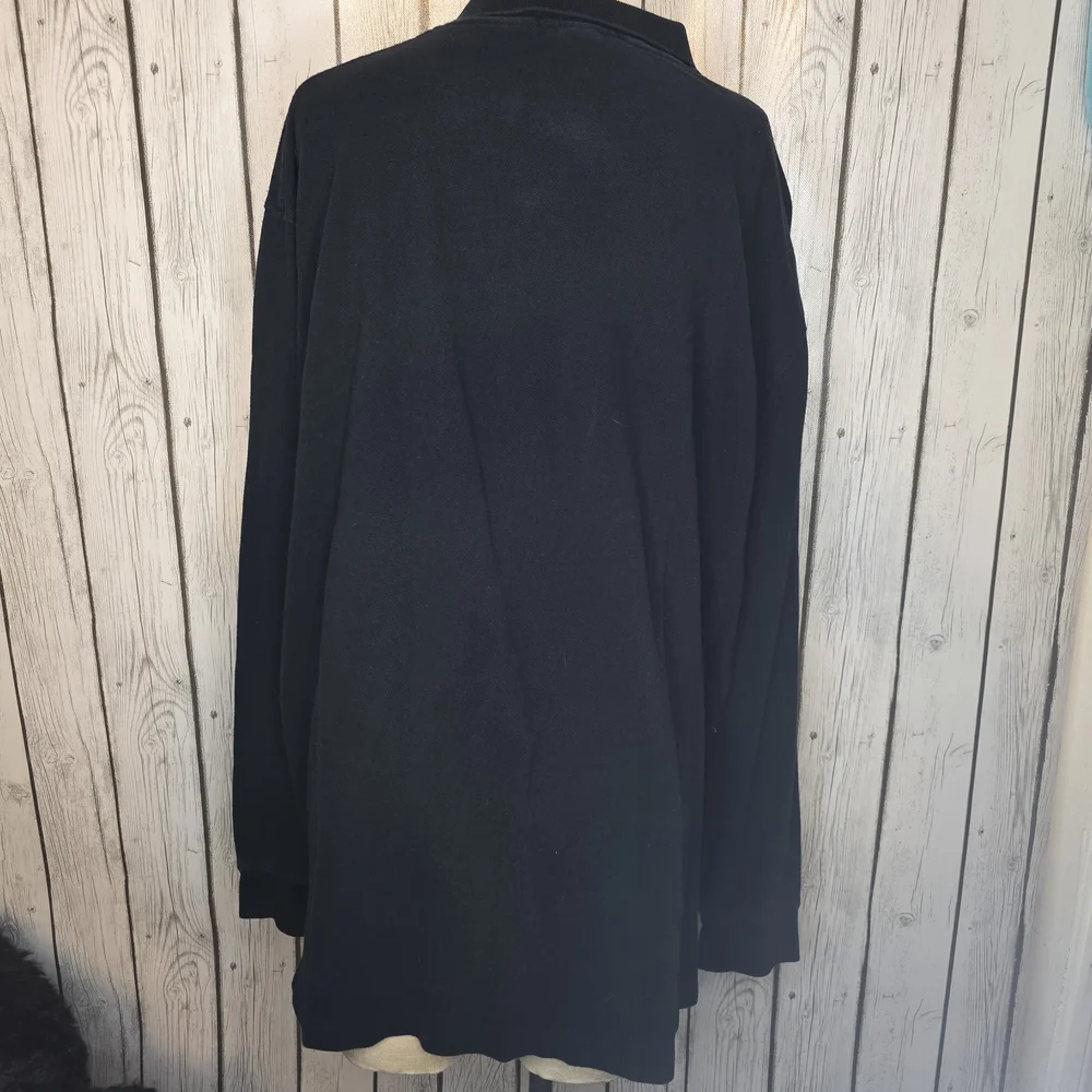 Polo Ralph Lauren Men’s Long Sleeve Polo Shirt Black Red Pony XL